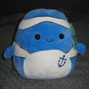 Squishmallows 8" Ricky Clownfish Blue NWT